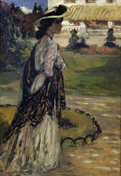 公園の女性